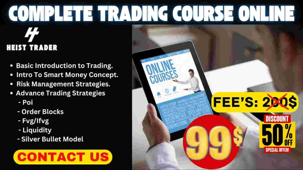 Online trading course covering Forex, Stock, and Crypto trading for beginners and advanced traders.